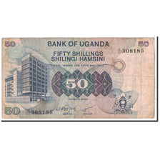 Banknote, Uganda, 50 Shillings, 1979, Undated, KM:13b, VF(20-25)