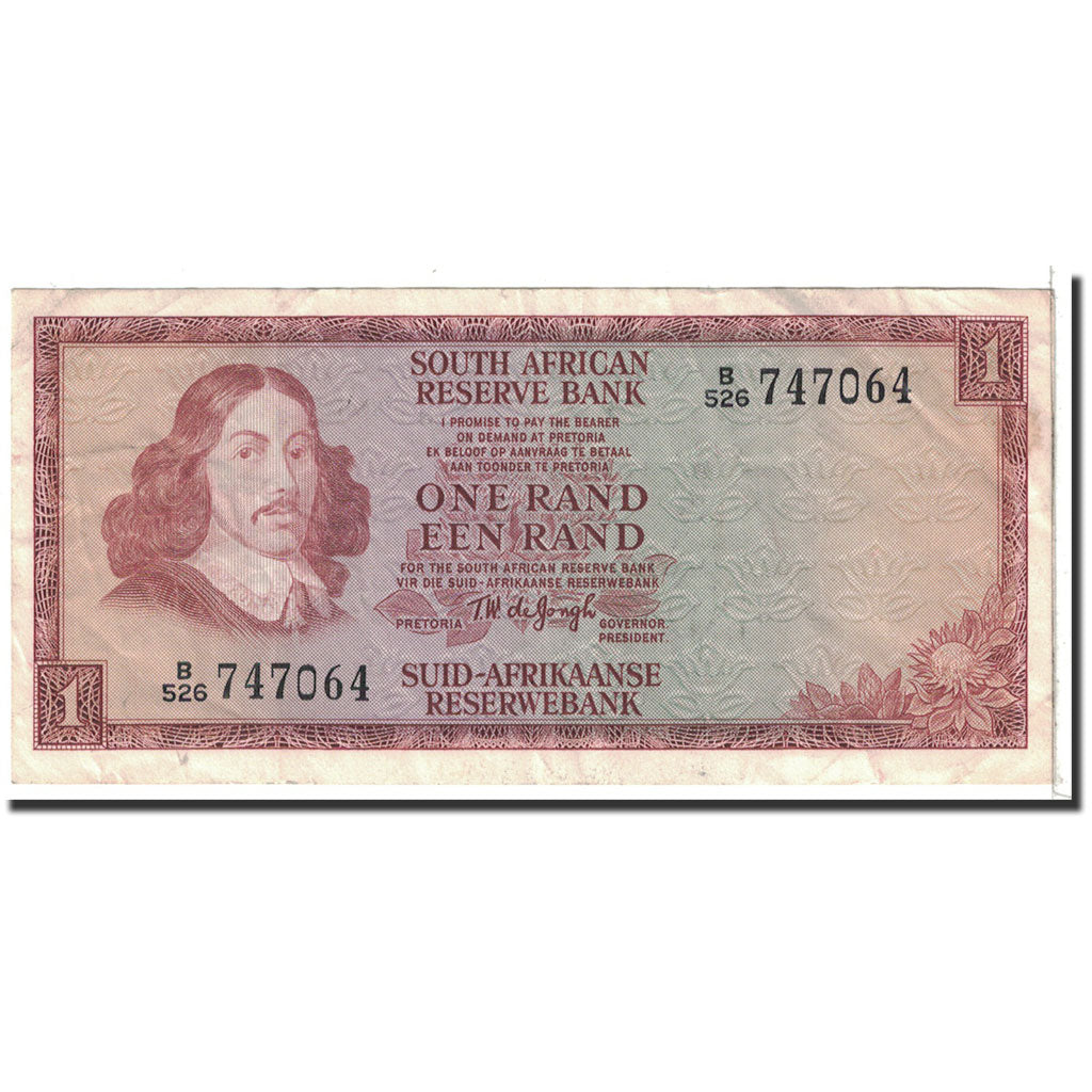 Banknote, South Africa, 1 Rand, 1967, Undated, KM:109b, VF(20-25)