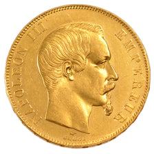 FRANCE, Napoléon III, 50 Francs, 1857, Paris, MS(60-62), Gold, Gadoury #1111, 1.