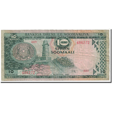 Biljet, Somalië, 10 Shilin = 10 Shillings, 1980, Undated, KM:26, TB
