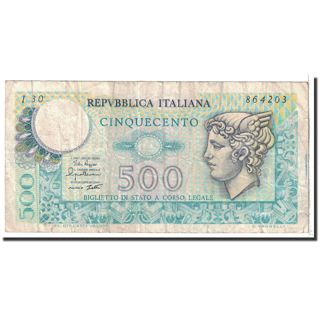 Banknote, Italy, 500 Lire, 1974-1979, 1979-04-02, KM:94, VF(30-35)