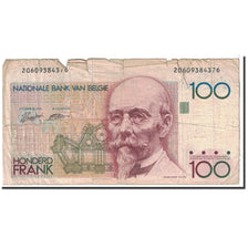 Banknote, Belgium, 100 Francs, 1982-1994, Undated, KM:142a, VG(8-10)