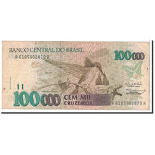 Banknote, Brazil, 100,000 Cruzeiros, 1993, Undated, KM:235b, EF(40-45)