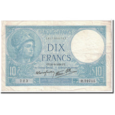 Geldschein, Frankreich, 10 Francs, 1939, 1939-09-21, SS+, Fayette:7.8, KM:84