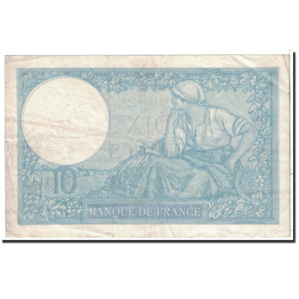 Geldschein, Frankreich, 10 Francs, 1939, 1939-09-21, SS+, Fayette:7.8, KM:84