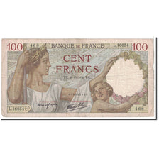 Biljet, Frankrijk, 100 Francs, 1940, 1940-11-28, TB+, Fayette:26.41, KM:94