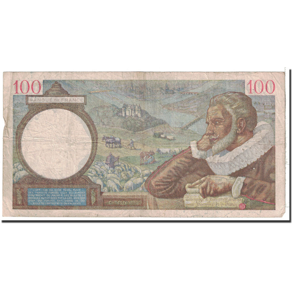 Banknote, France, 100 Francs, 1940, 1940-11-28, VF(30-35), Fayette:26.41, KM:94