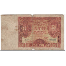 Banknot, Polska, 100 Zlotych, 1932, 1932-06-02, KM:74a, VG(8-10)