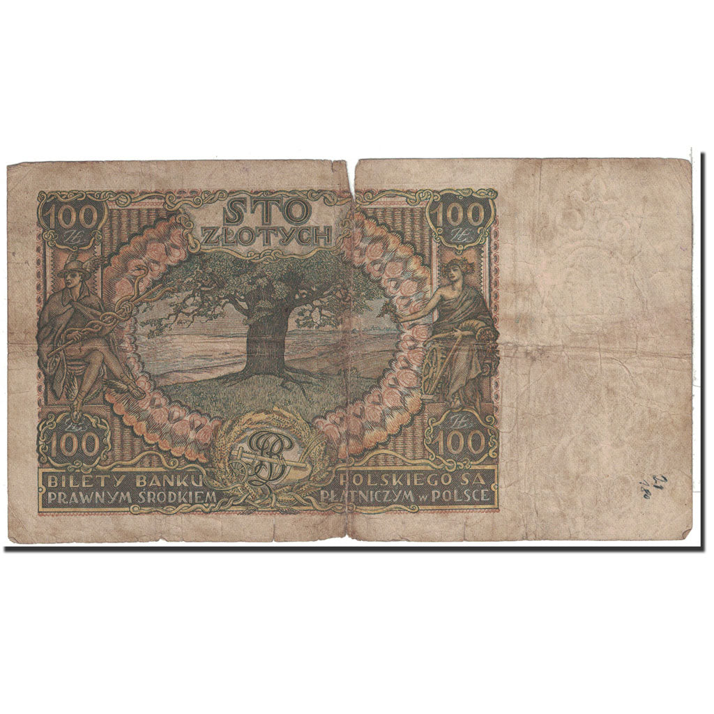 Banknote, Poland, 100 Zlotych, 1932, 1932-06-02, KM:74a, VG(8-10)