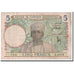 Banknote, French West Africa, 5 Francs, 1939, 1939-04-27, KM:21, VF(30-35)