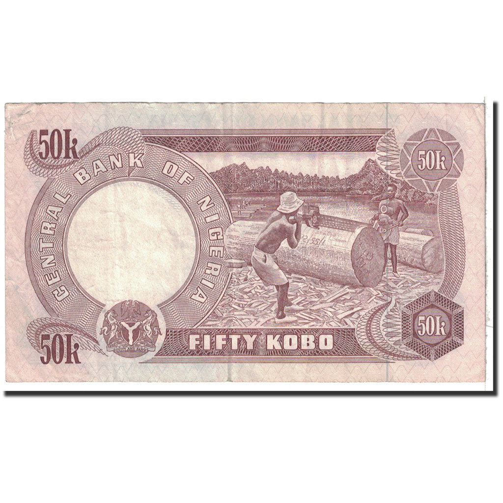 Banknote, Nigeria, 50 Kobo, 1973, Undated, KM:14d, EF(40-45)