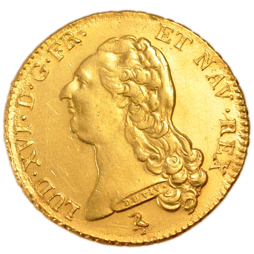Francia, Louis XVI, Double louis d'or à la tête nue, 2 Louis D'or, 1786, Pa...