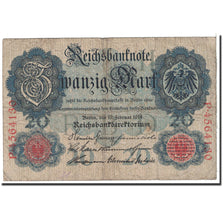 Banknote, Germany, 20 Mark, 1914, 1914-02-19, KM:46b, VG(8-10)