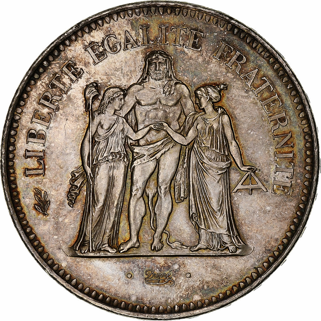 France, Hercule, 50 Francs, 1974, Paris, AU(55-58), Silver, KM:941.1