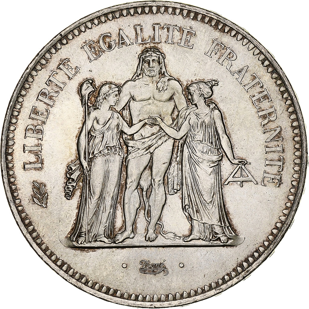 Moneta, Francia, Hercule, 50 Francs, 1975, Paris, SPL, Argento, KM:941.1