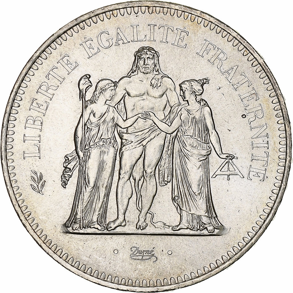 Francia, Hercule, 50 Francs, 1977, Paris, SPL, Argento, KM:941.1, Gadoury:882