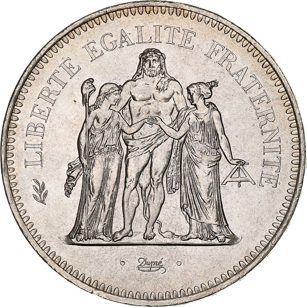 Frankreich, Hercule, 50 Francs, 1977, Paris, VZ+, Silber, KM:941.1, Gadoury:882