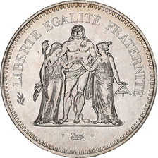 Frankreich, Hercule, 50 Francs, 1977, Paris, VZ+, Silber, KM:941.1, Gadoury:882