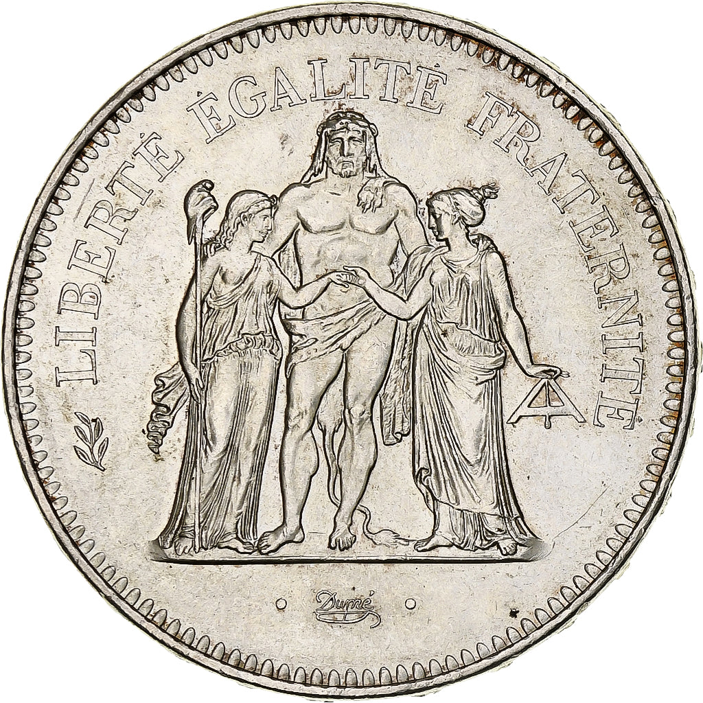 France, Hercule, 50 Francs, 1978, Paris, SUP+, Argent, Gadoury:882, KM:941.1