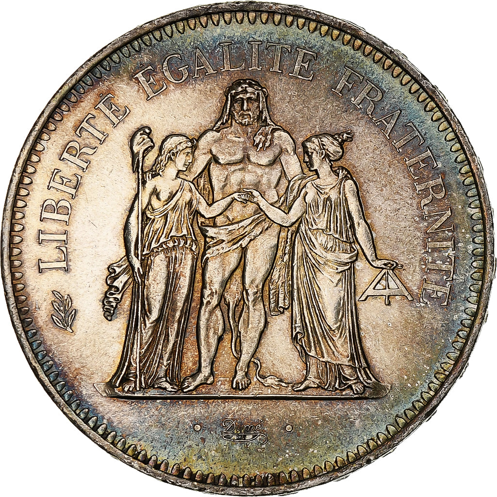 France, Hercule, 50 Francs, 1978, Paris, SUP+, Argent, Gadoury:882, KM:941.1