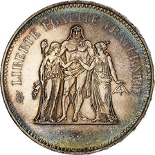 France, Hercule, 50 Francs, 1978, Paris, SUP+, Argent, Gadoury:882, KM:941.1
