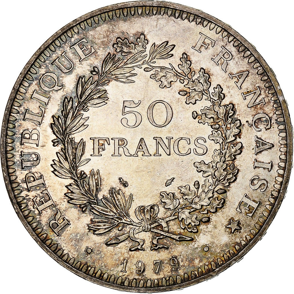 Francia, Hercule, 50 Francs, 1979, Paris, SPL, Argento, KM:941.1, Gadoury:882