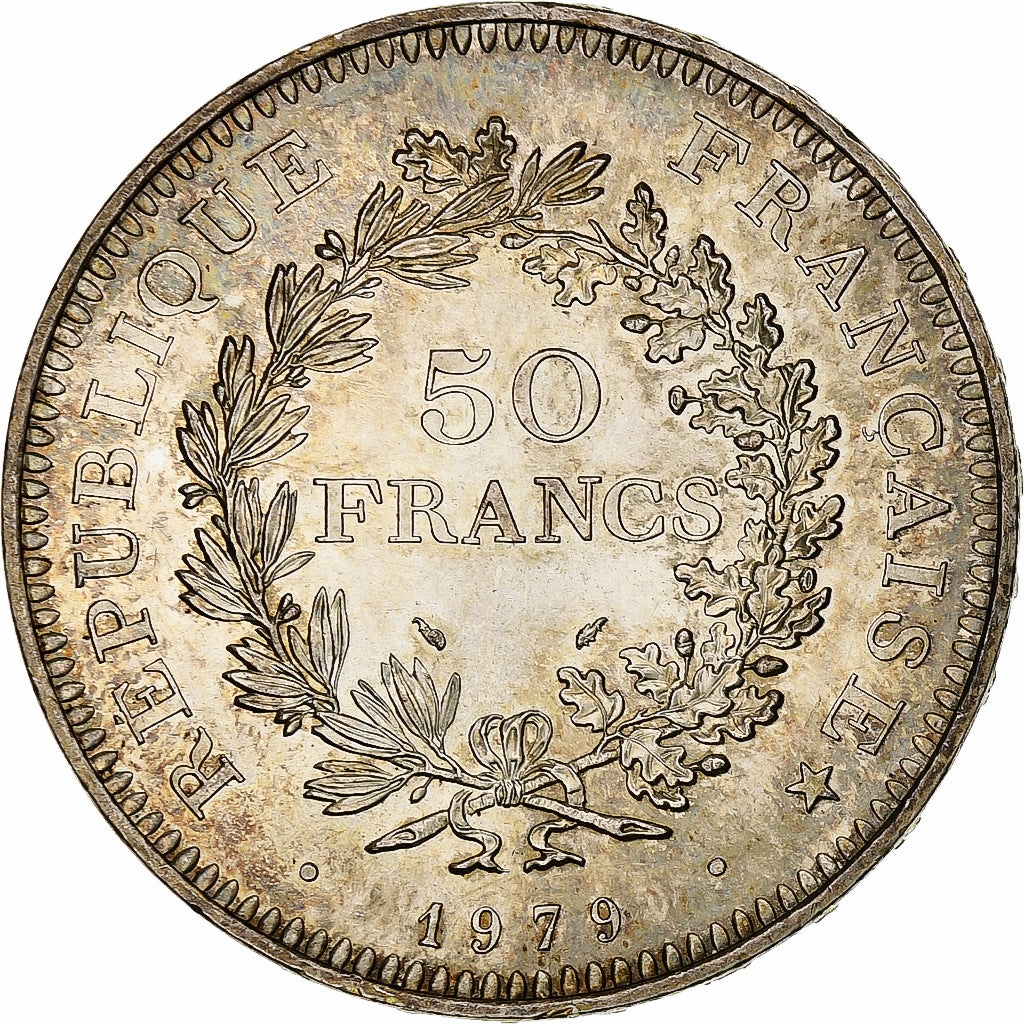 Francia, Hercule, 50 Francs, 1979, Paris, SPL, Argento, KM:941.1, Gadoury:882