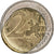 Francia, 2 Euro, 2001, Paris, error misaligned core, BB+, Bi-metallico