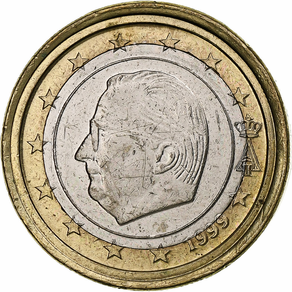 Bélgica, Albert II, Euro, 1999, Brussels, error mule / hybrid 5 cent observe