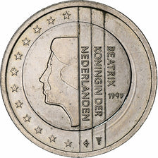 Netherlands, Beatrix, 2 Euro, 1999, Utrecht, error with 1€ core, AU(55-58)