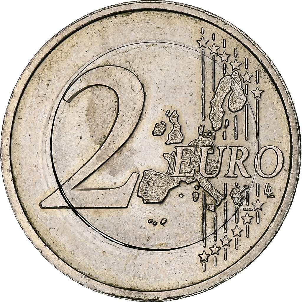 Netherlands, Beatrix, 2 Euro, 1999, Utrecht, error with 1€ core, AU(55-58)