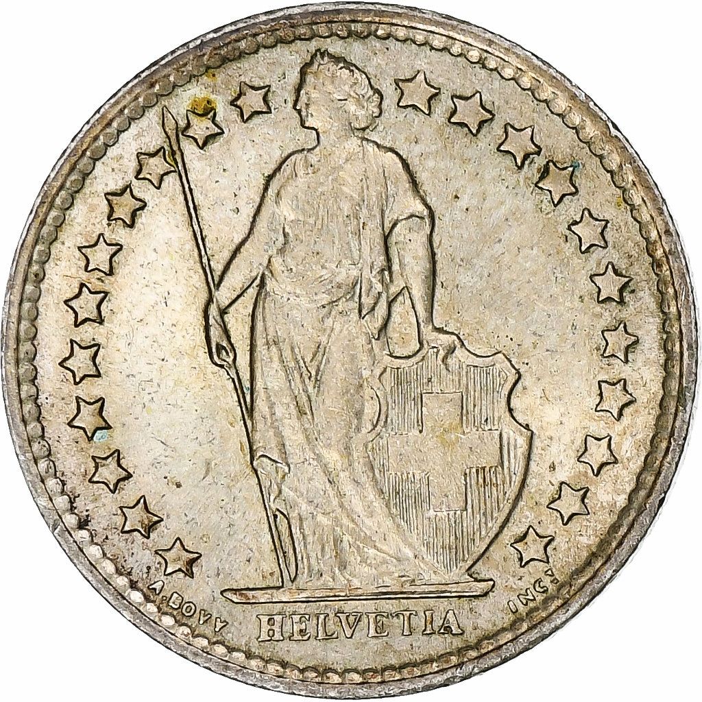 Switzerland, 1/2 Franc, 1963, Bern, MS(60-62), Silver, KM:23