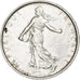 França, Semeuse, 5 Francs, 1967, Paris, AU(50-53), Prata, KM:926, Gadoury:770