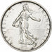 França, Semeuse, 5 Francs, 1967, Paris, AU(50-53), Prata, KM:926, Gadoury:770