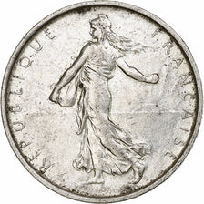 França, Semeuse, 5 Francs, 1968, Paris, AU(50-53), Prata, KM:926, Gadoury:770