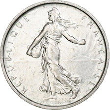 Francja, Semeuse, 5 Francs, 1968, Paris, AU(50-53), Srebro, KM:926, Gadoury:770