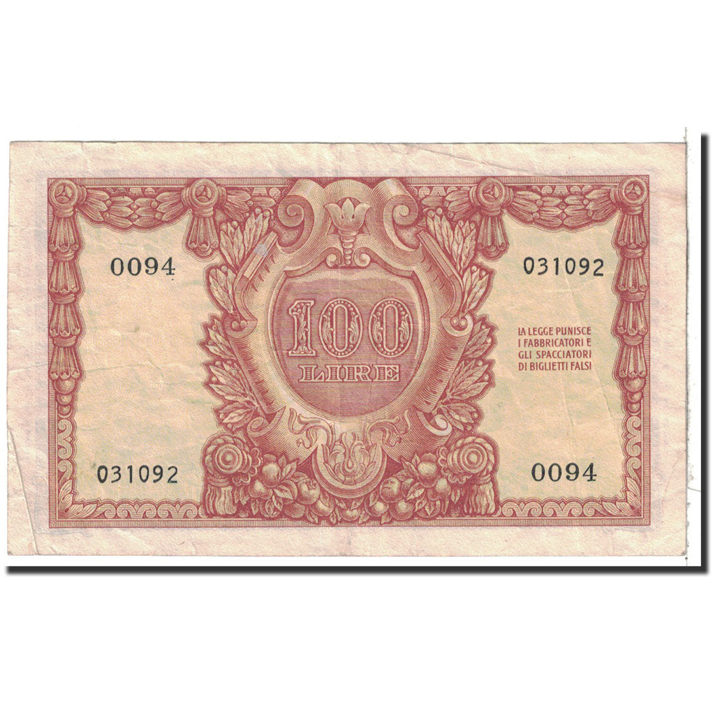 Banknote, Italy, 100 Lire, 1951, 1951-12-31, KM:92a, EF(40-45)