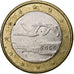 Finland, Euro, 2000, Vantaa, error double clip, FR+, Bi-Metallic, KM:104