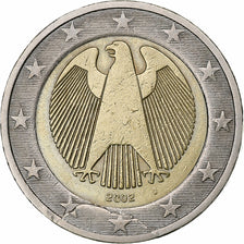 GERMANY - FEDERAL REPUBLIC, 2 Euro, 2002, Hambourg, error die break, EF(40-45)