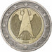 GERMANIA - REPUBBLICA FEDERALE, 2 Euro, 2002, Hambourg, error die break, BB