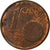 Portugal, Euro Cent, 2007, Lisbon, error cud coin, EBC, Cobre chapado en acero