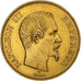 Frankrijk, Napoleon III, 100 Francs, 1855, Paris, PR, Goud, KM:786.1