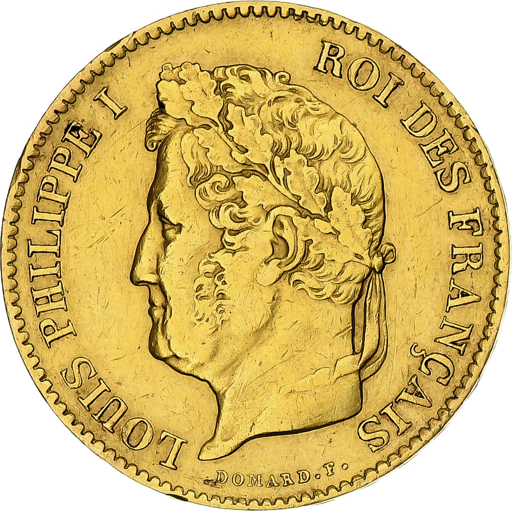 France, Louis-Philippe, 40 Francs, 1833, Paris, TTB, Or, Gadoury:1106, KM:747.1