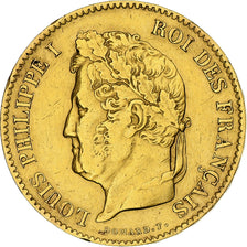 France, Louis-Philippe, 40 Francs, 1833, Paris, TTB, Or, Gadoury:1106, KM:747.1