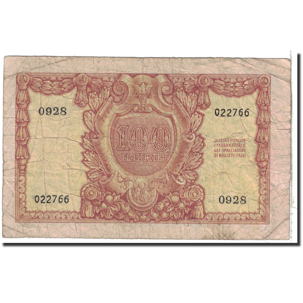 Italy, 100 Lire, 1951, KM:92a, 1951-12-31, F(12-15)