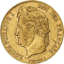 France, Louis-Philippe, 20 Francs, 1840, Paris, TTB, Or, Gadoury:1031, KM:750.1