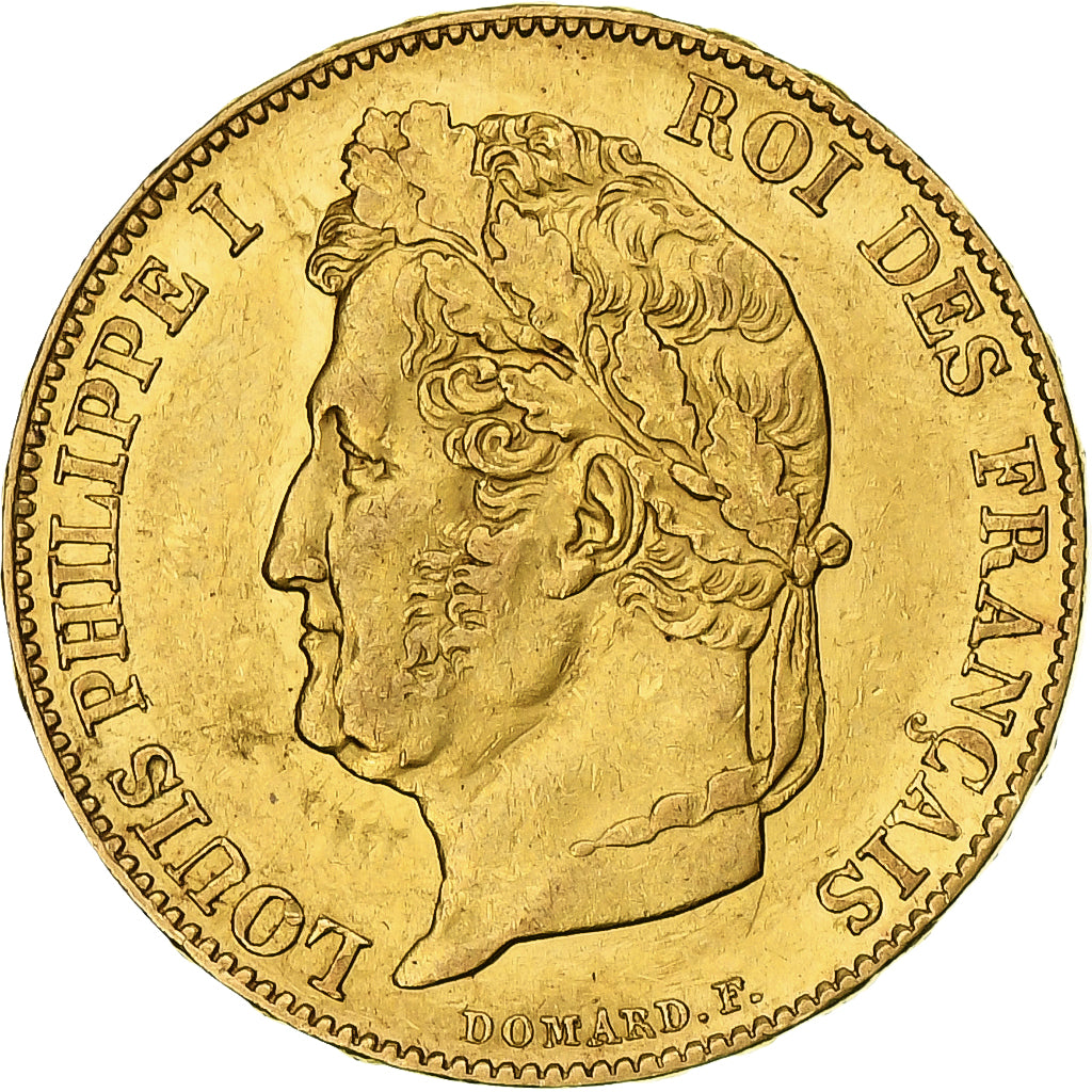 Francia, Louis-Philippe, 20 Francs, 1848, Paris, MBC+, Oro, KM:750.1