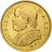 Estados italianos, PAPAL STATES, Pius IX, 20 Lire, 1870, Roma, MBC, Oro