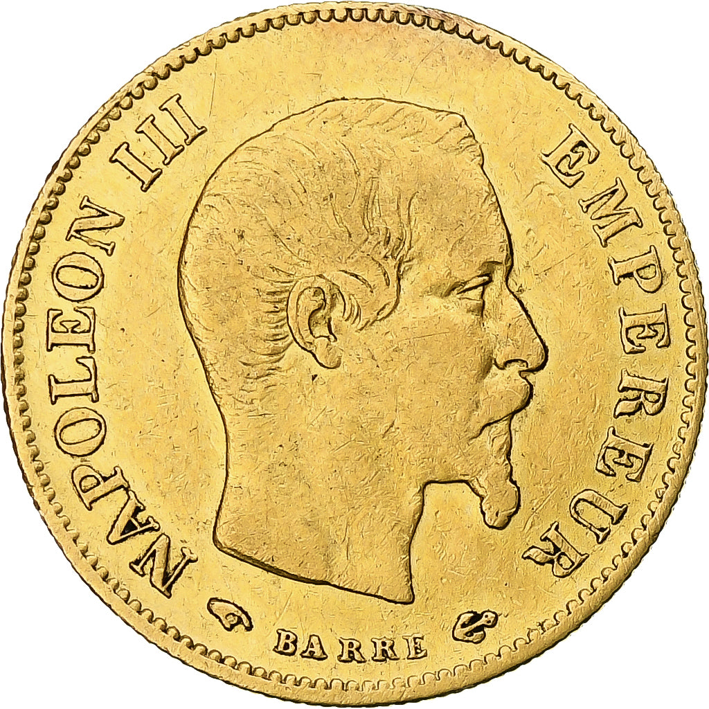 France, Napoleon III, 10 Francs, 1859, Paris, TB+, Or, Gadoury:1014, KM:784.3