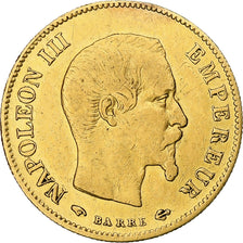 France, Napoleon III, 10 Francs, 1859, Paris, TB+, Or, Gadoury:1014, KM:784.3